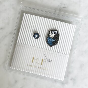 『地図モチーフのアクセサリー/ピアス』Iwateの画像
