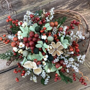 atelierBLUGRA八ヶ岳〜里山の秋葡萄蔓Wreath2106の画像