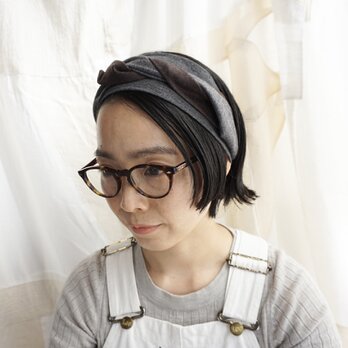 patchwork turban ( woolmix 21aw-a）の画像