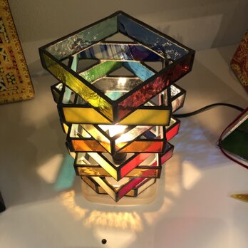 ガラスベース　４面　ランプの画像