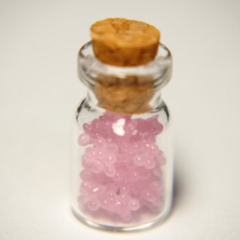 金平糖瓶詰めのミニミニオブジェ　ピンクの画像