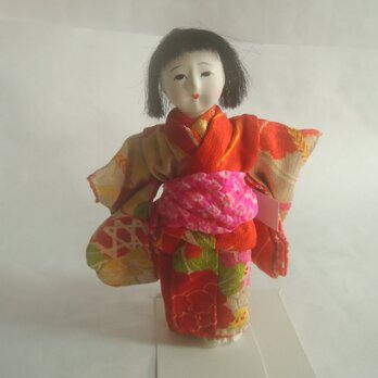古い小さな市松人形　その４の画像