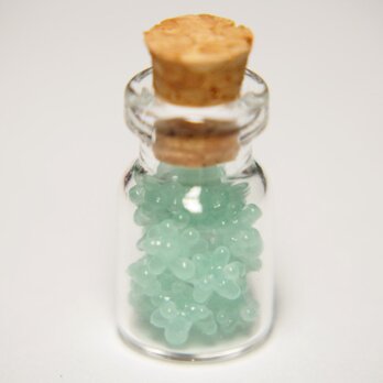 金平糖瓶詰めのミニミニオブジェ　アクアグリーンの画像