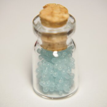 金平糖瓶詰めのミニミニオブジェ　ソーダ色の画像
