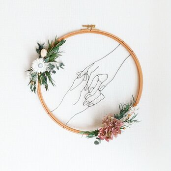 Wire Wall Art Pair flower Flameの画像