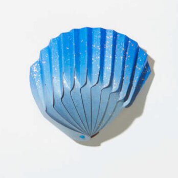 紙の貝殻椀　砂子（青）の画像