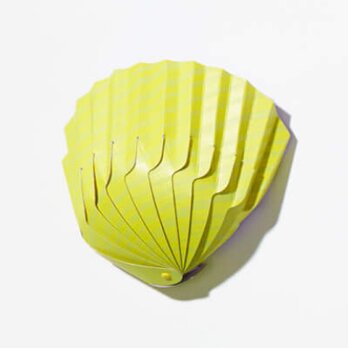 紙の貝殻椀　櫛引（黄）の画像