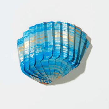 紙の貝殻椀　刷毛（青）の画像