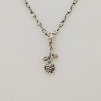 バラ一輪ペンダント   【受注制作】