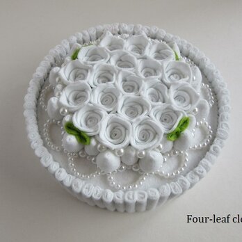 【SALE】《直径14.5㎝》ブランチケーキ(white rose bouquet)の画像