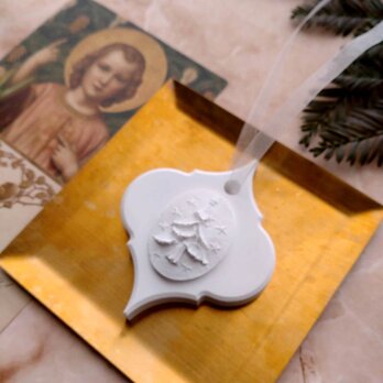 Xmasツリー　Xmasのアロマストーン （全4デザイン）■ 壁にかけるタイプ オーナメント  ■ 6種類から香りが選べる