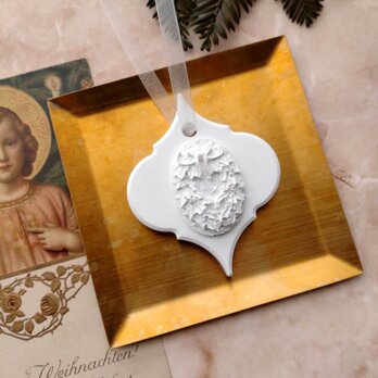 Xmasリース　Xmasのアロマストーン （全4デザイン）■ 壁にかけるタイプ オーナメント  ■ 6種類から香りが選べる