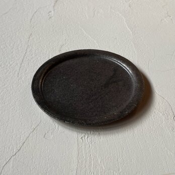 灰釉　5寸リム皿の画像