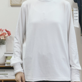 【純綿】コットンボトミングシャツ ホワイトの画像