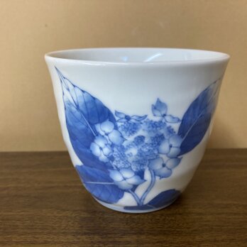山紫陽花（青）のフリーカップの画像