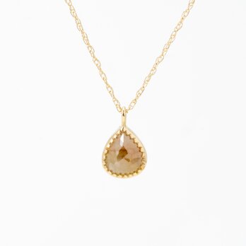 Beige Drop Diamond Necklaceの画像