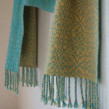 手織りカシミアマフラー・・アラジンのランプの画像