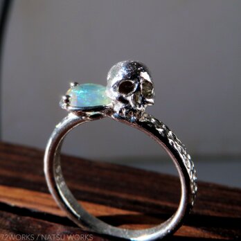 オパール & スカルリング ＊ Opal & Skull Ringの画像