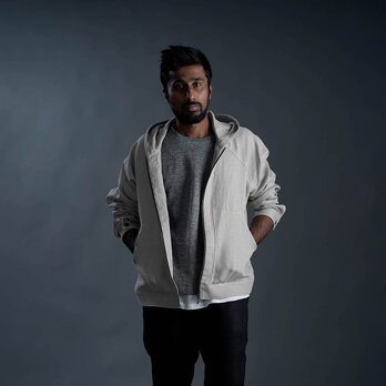 【wafu プレミアム】【受注製作】Linen Hoodie 極上のリネンパーカー / フラックス h046i-flx3の画像