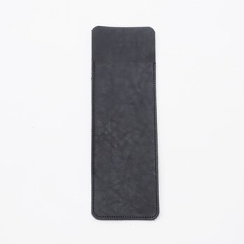 レザーペンケース（ブラック）/本革（牛革）/イタリア製/Pen001blkの画像