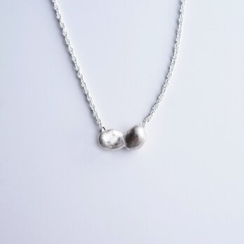 PRIMITIVE - NECKLACE: SILVER BAROQUE PEARLの画像