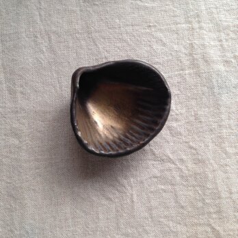 貝豆皿(ブロンズ)