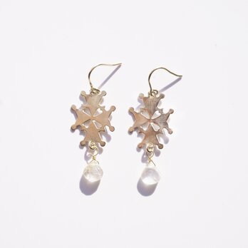 CLASSIC - EARRINGS: CROSS gold (ピアス）の画像