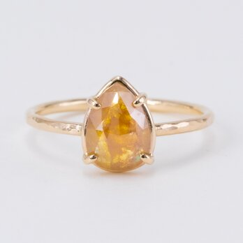 Poppy Orange Drop Diamond Ringの画像