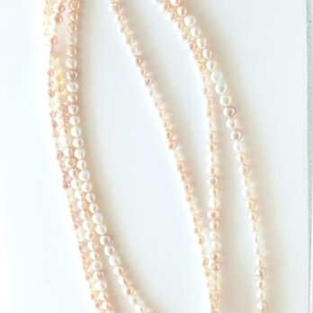淡水真珠　3連ネックレスの画像