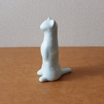 陶　彫刻　黄金律　エゾオコジョ　準絶滅危惧種　の画像