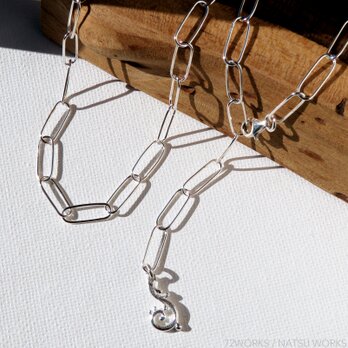ロングチェーン ネックレス ＊ Handmade Chain Necklaceの画像