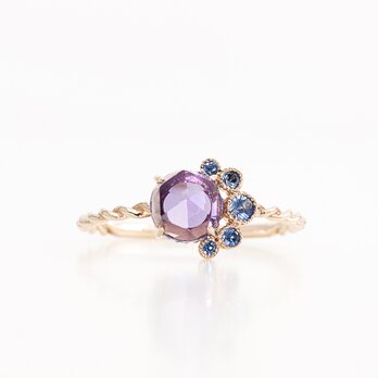 Peacock ring / Amethyst dome cutの画像