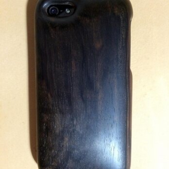 木製iPhoneケース（黒檀・フルカバー）の画像