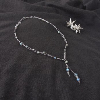【販売中】Spangled Short Necklace（ラブラドライト）の画像