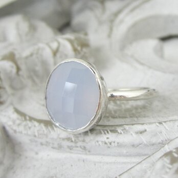 【SALE】ブルーカルセドニー・リング（silver９２５）（売約済）