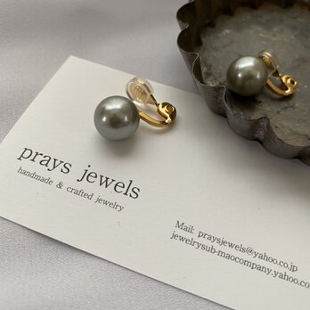 主役級！12ｍｍ Pearls ソフトタッチ痛みなくしっかりとホールドのイヤリング！pearls earringsの画像