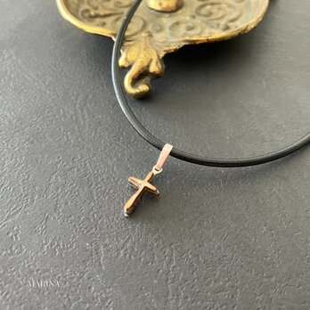 [two colors] necklace - crossの画像