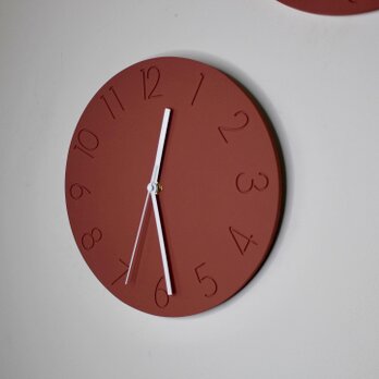 大きめな数字のモルタル時計【受注生産】の画像