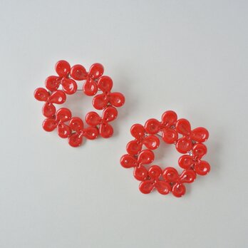 花びらのブローチ　｜　Red