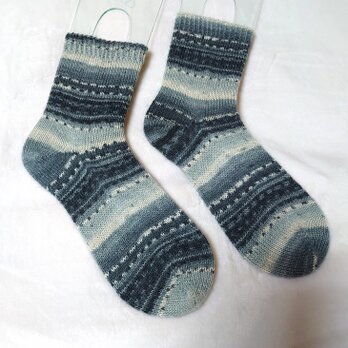 手編み靴下 opal kfs184 オリーブの画像