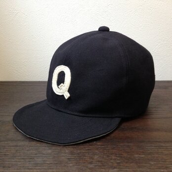 『特別ご注文品』アルファベットキャップ　帆布シリーズ　『Q』の画像