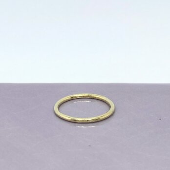 1.5mmφのシンプルなゴールドリング(k10)の画像