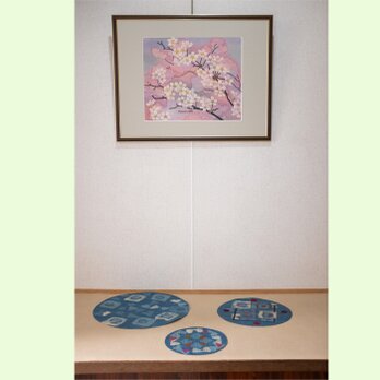 染めアート　植物シリーズ　桜の画像