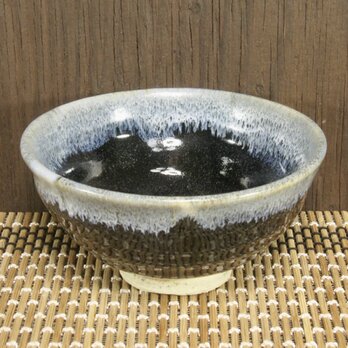 陶器 ご飯茶碗（中）深い青【220113】の画像