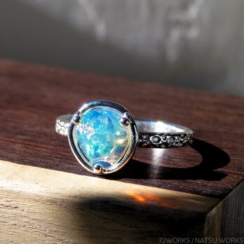 オパール リング / Ethiopian Opal Ring rc5の画像