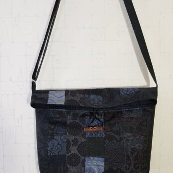 大島紬パッチワークショルダーバッグ