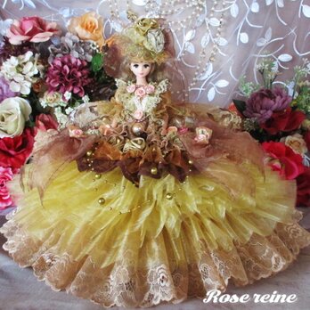 ベルサイユの薔薇 stay gold 高貴な琥珀色のスピリチュアルボリュームフリルドールドレスの画像