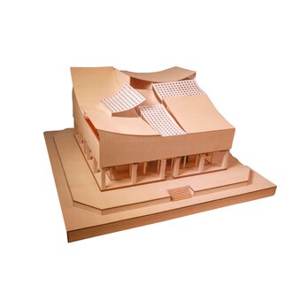 【模型製作】 木製ミニチュア オーダーメイド完成品 〈博物館〉の画像