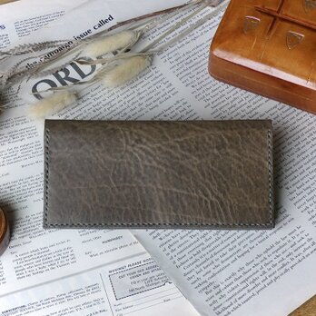イタリア革の長財布／ウォームグレーの画像