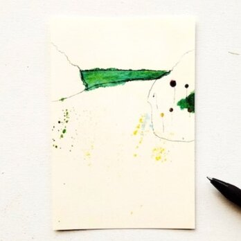 ⑧「ひなげしと海」ポストカード　※同柄3枚の画像